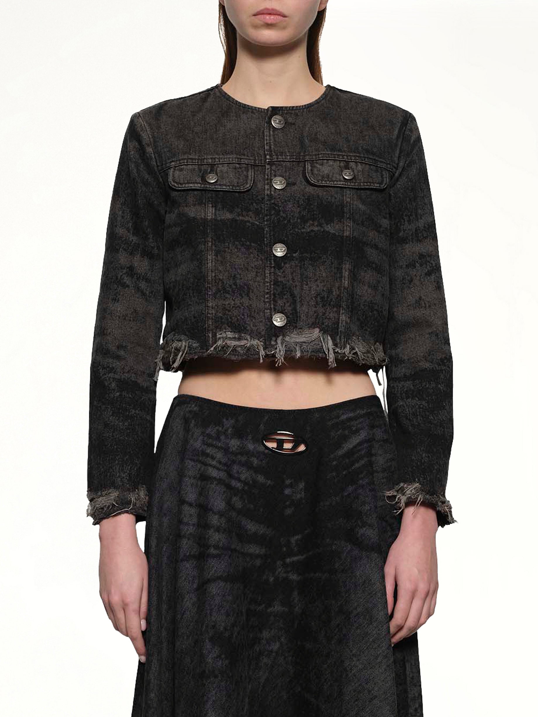 DE-GRAFFY-FSH Denim Jacket in Black