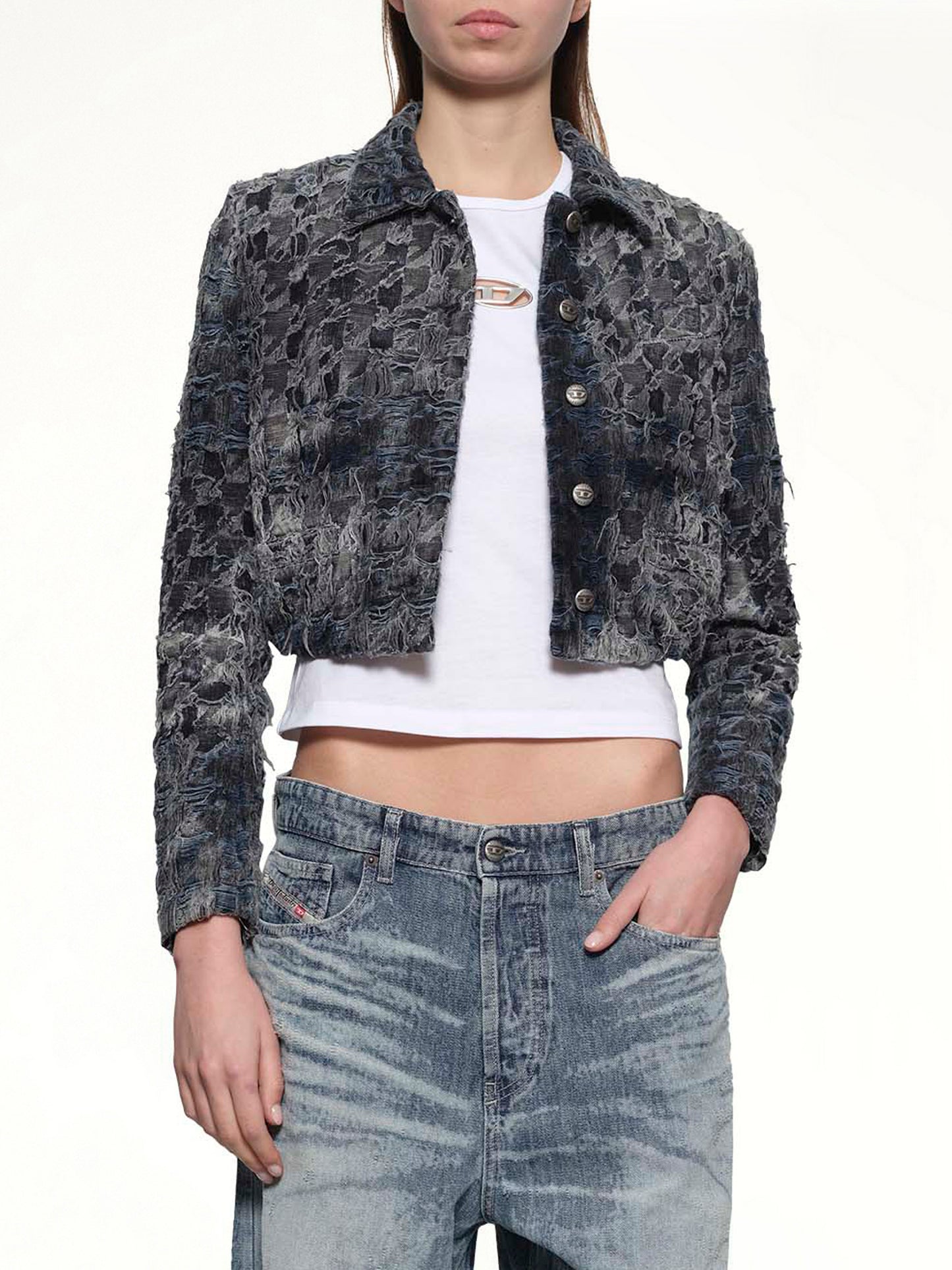 DE-URSY-FSH Denim Jacket in Blue