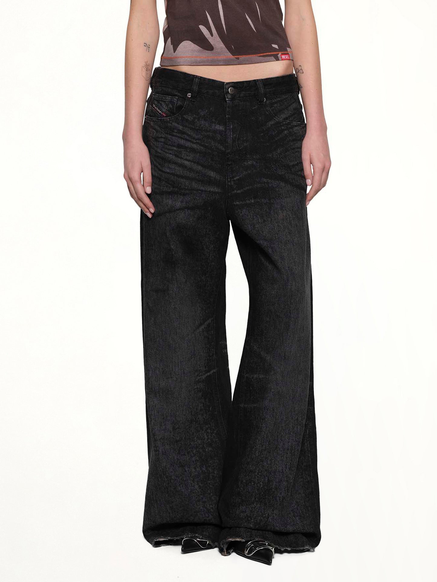 1996 D-SIRE-FSH1 Wide Jeans in Black