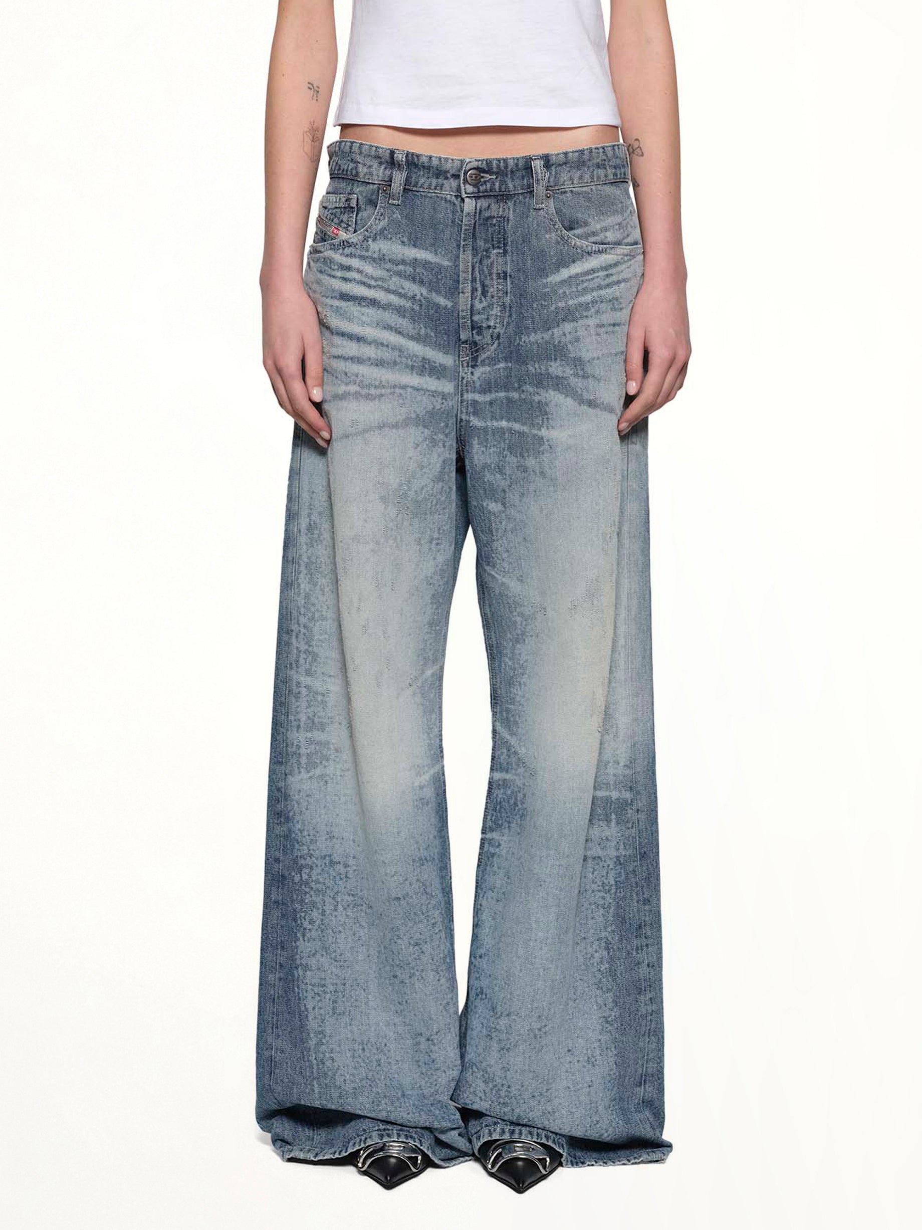 1996 D-SIRE-FSH Wide Jeans in Blue