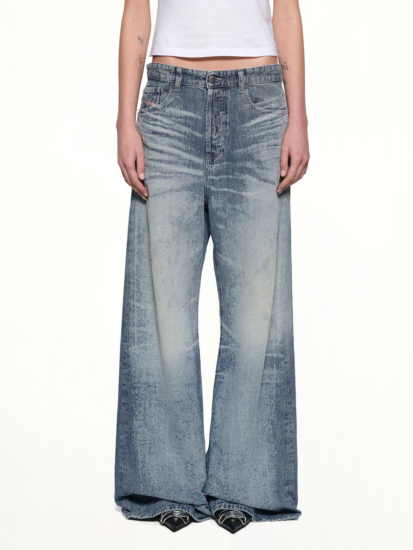 1996 D-SIRE-FSH Wide Jeans in Blue