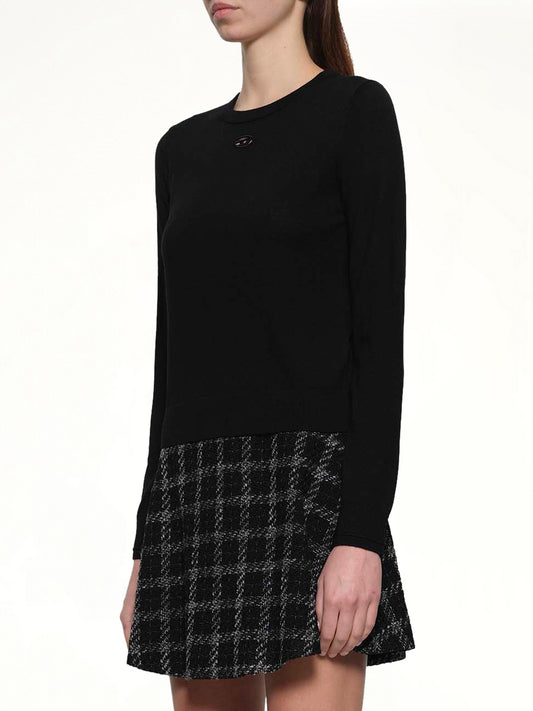 M-ALINESA Knit Sweater in Black
