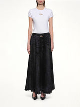 DE-HANNIE-FSH Denim Skirt in Black