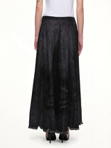 DE-HANNIE-FSH Denim Skirt in Black