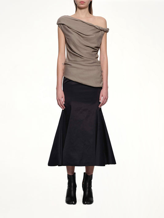 Jersey Twist Top in Beige