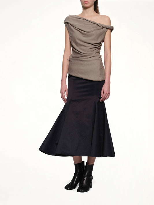 Jersey Twist Top in Beige