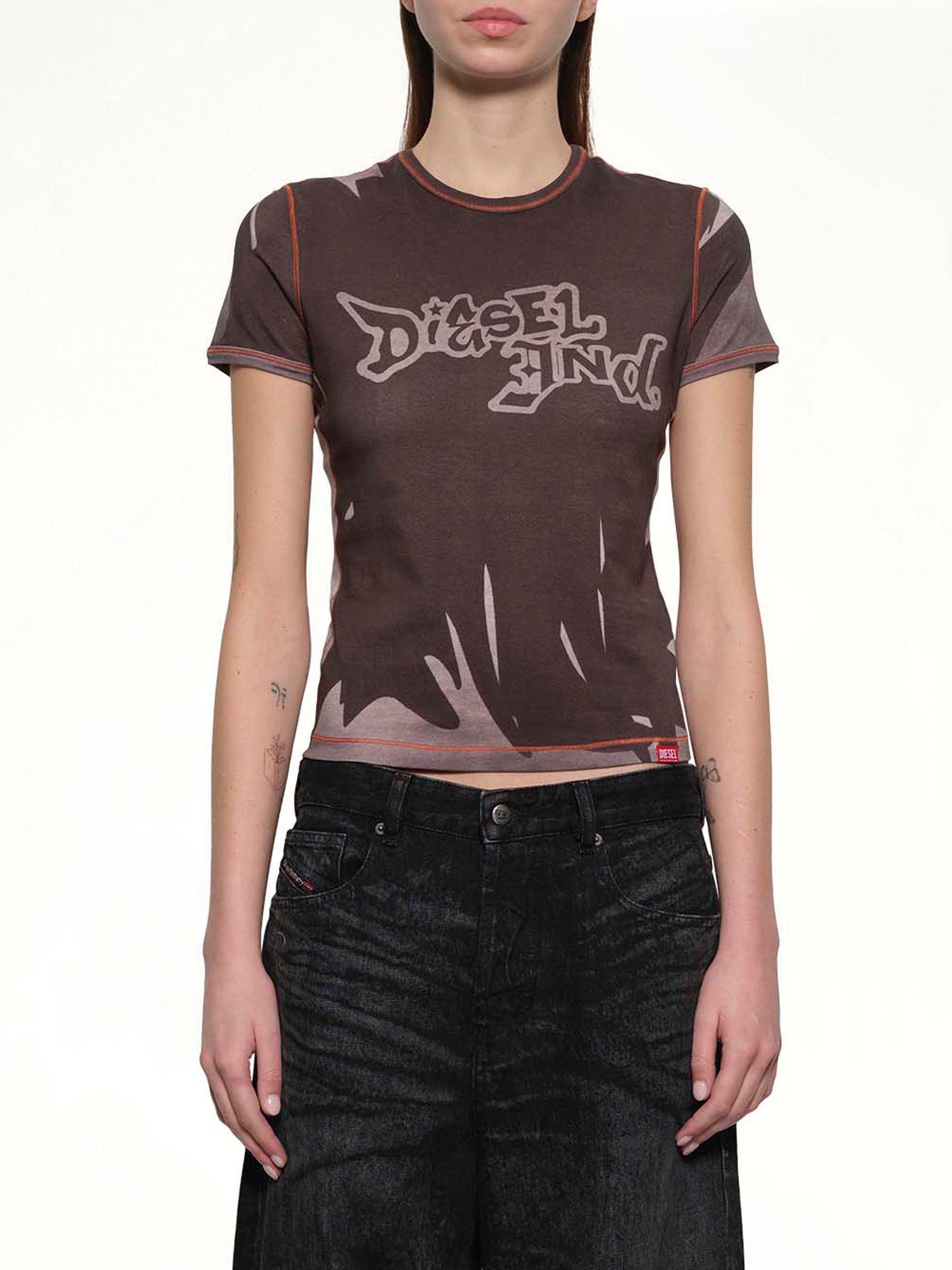 T-GRAFI T-Shirt in Grey/Multicolour