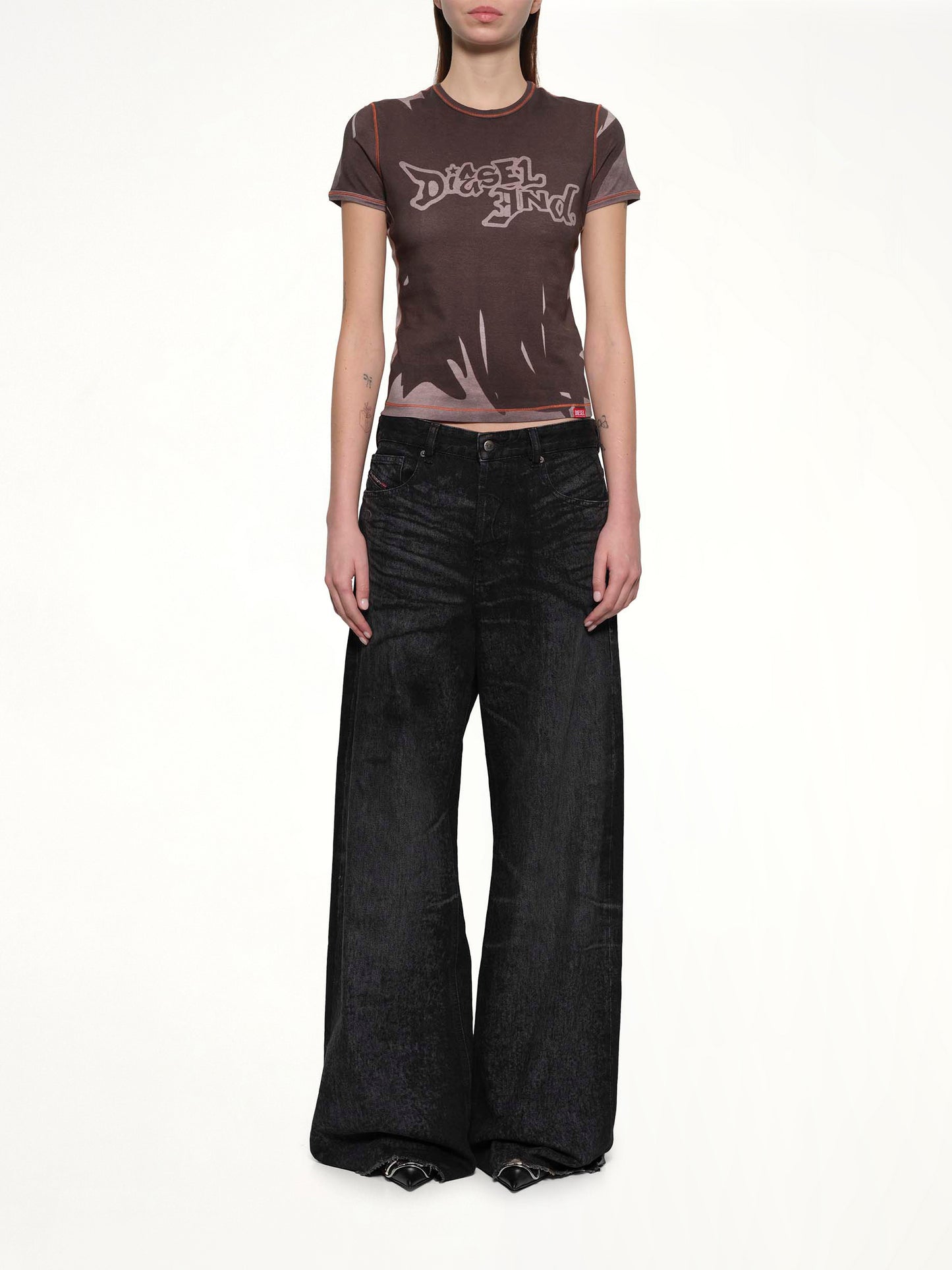 T-GRAFI T-Shirt in Grey/Multicolour