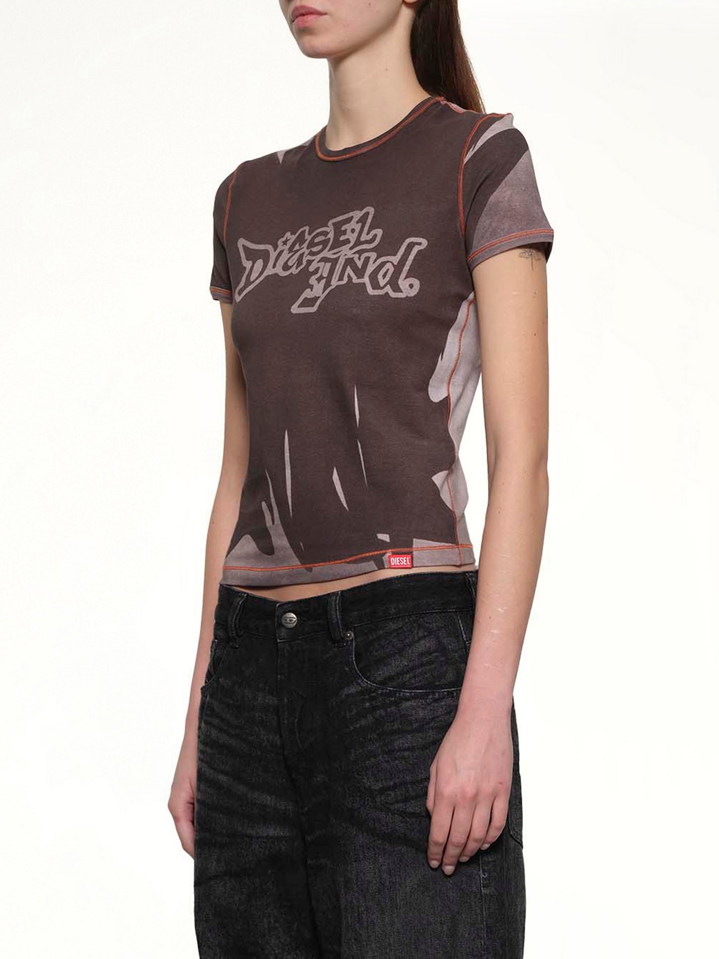 T-GRAFI T-Shirt in Grey/Multicolour