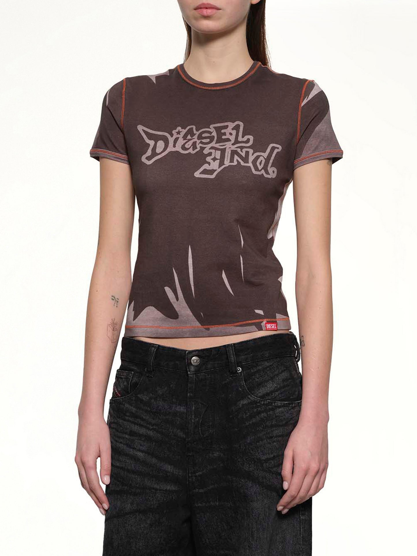 T-GRAFI T-Shirt in Grey/Multicolour