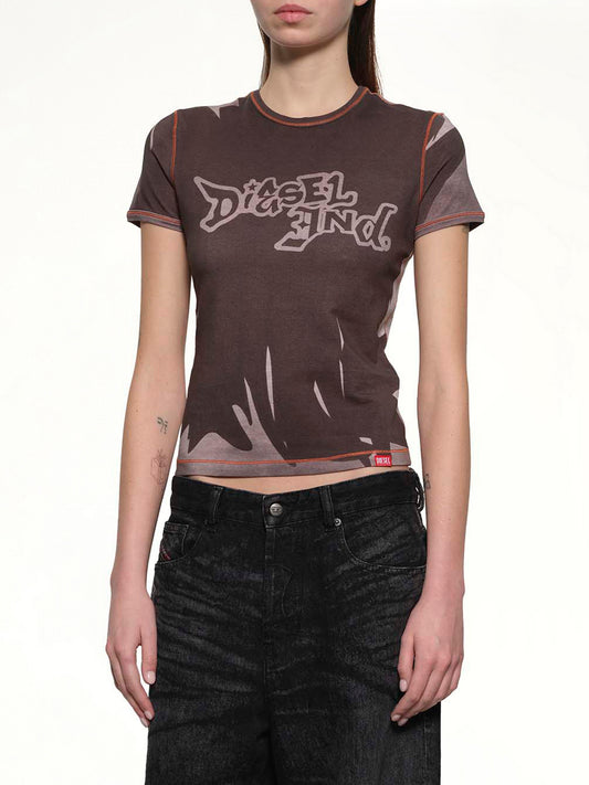 T-GRAFI T-Shirt in Grey/Multicolour