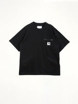 블랙 Carhartt WIP 코튼 저지 티셔츠