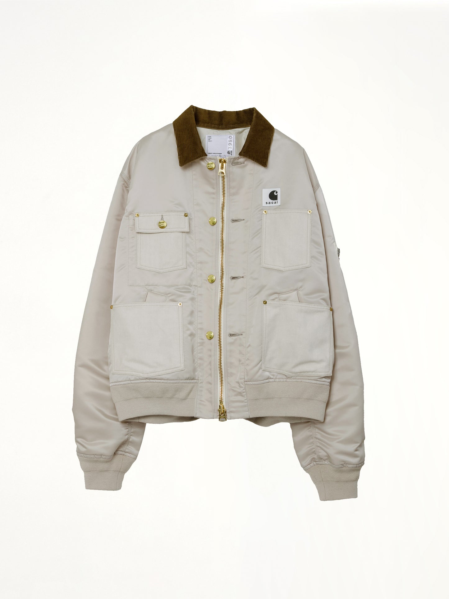 Carhartt WIP Nylon Twill x Duck Blouson in Ivory