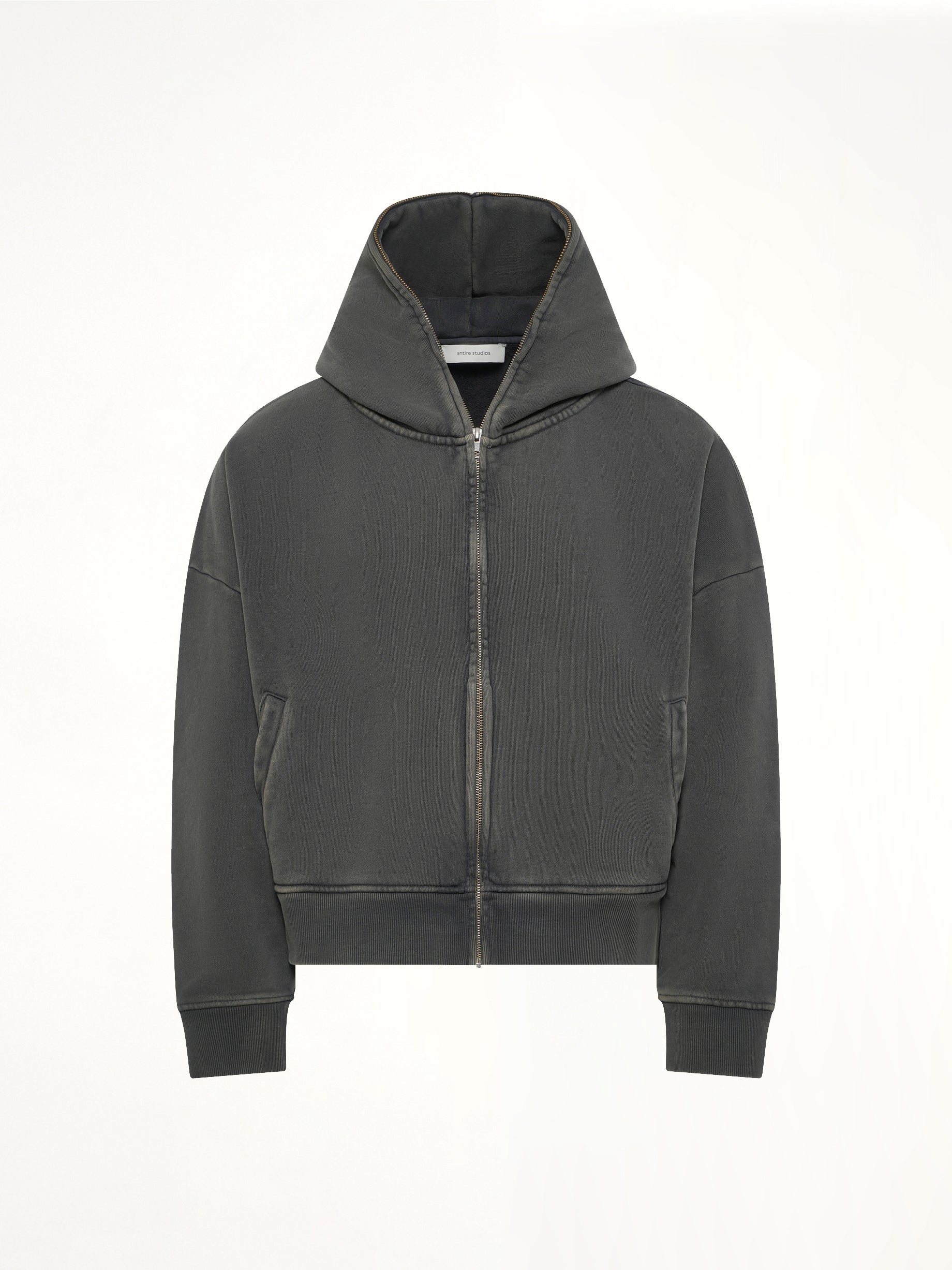 ENTIRE STUDIOS Eternal Zip in Washed Black Product Photo from MARAIS