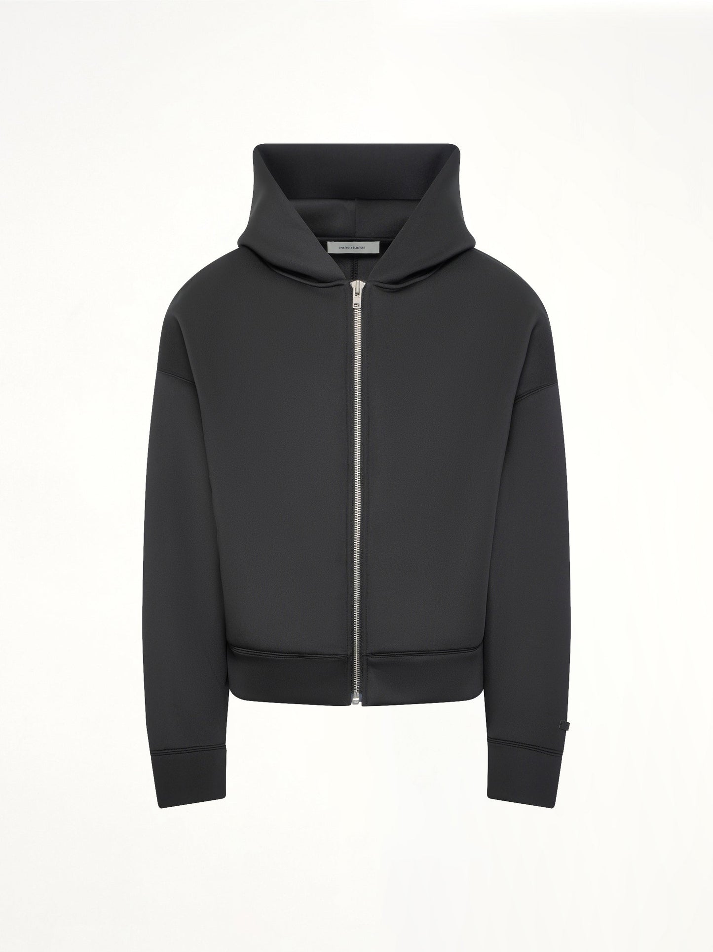 Scuba Zip Hood in Black