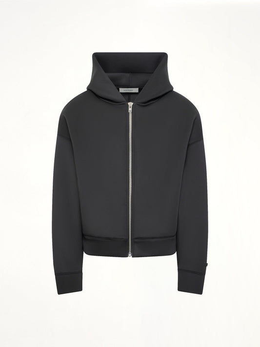 Scuba Zip Hood in Black