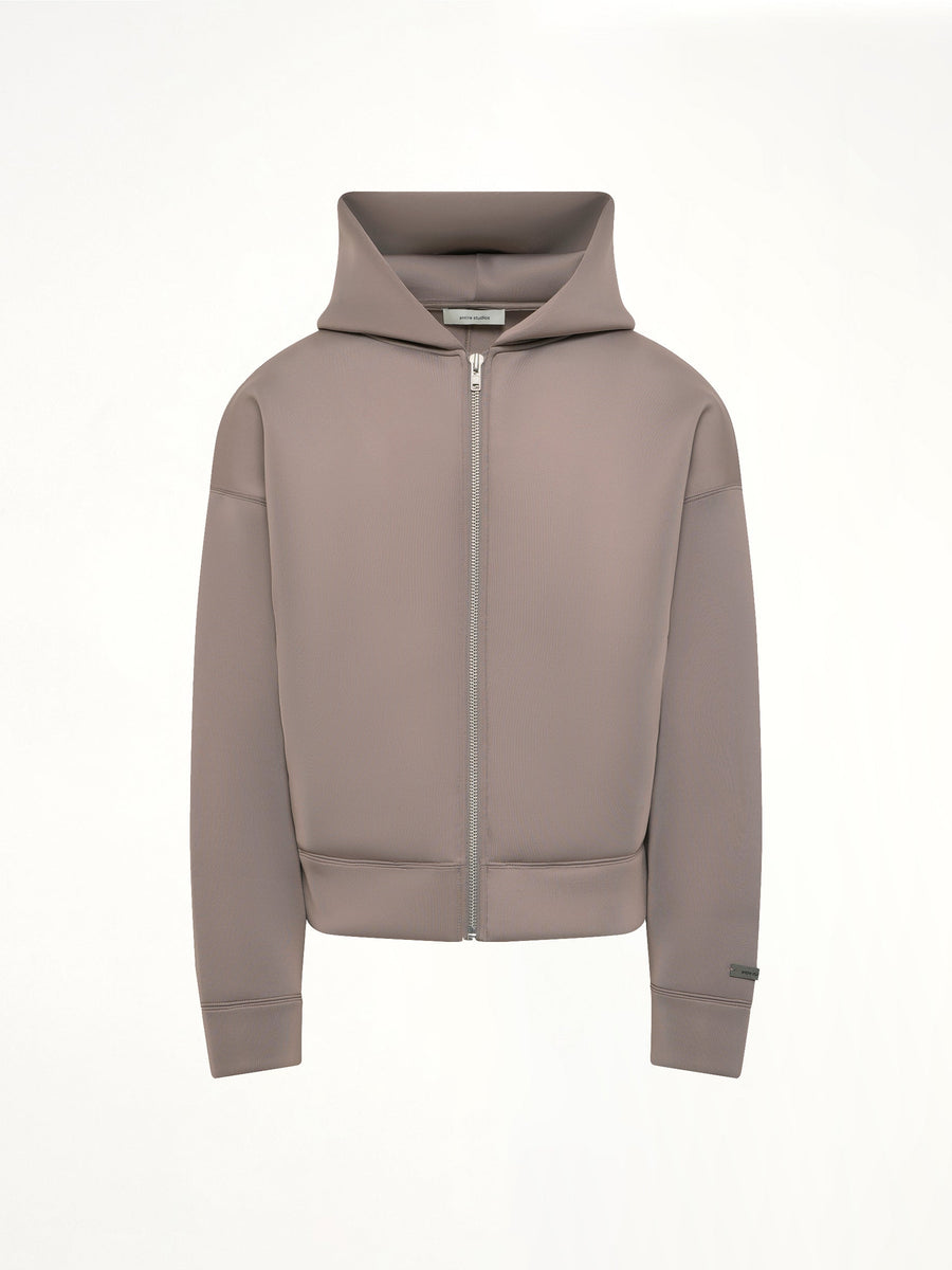 Scuba Zip Hood in Clay