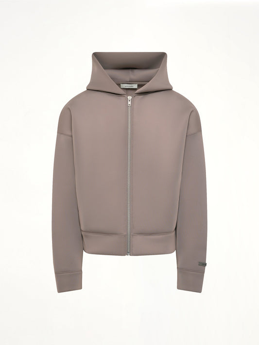 Scuba Zip Hood in Clay