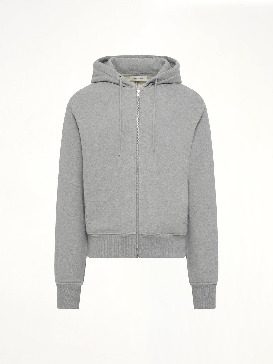 Slim Zip Up in Grey Marle