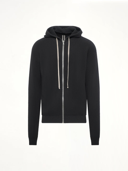 Zipped Hoodie in Black