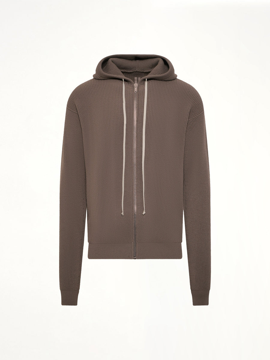 Zipped Hoodie in Dust