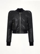 Temple Flight Leather Jacket in Black