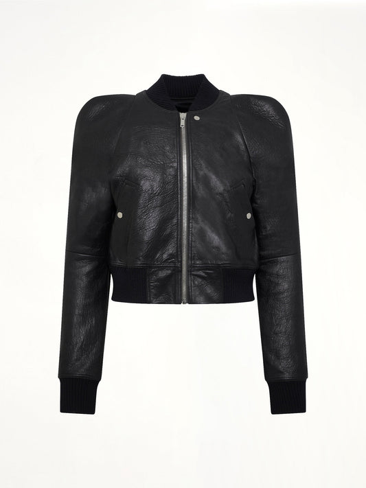 Temple Flight Leather Jacket in Black