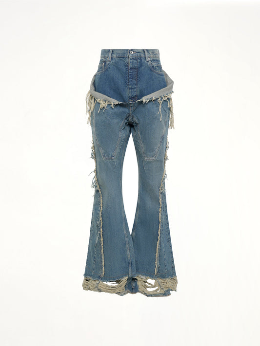 Slivered Bootcut in Washed Indigo