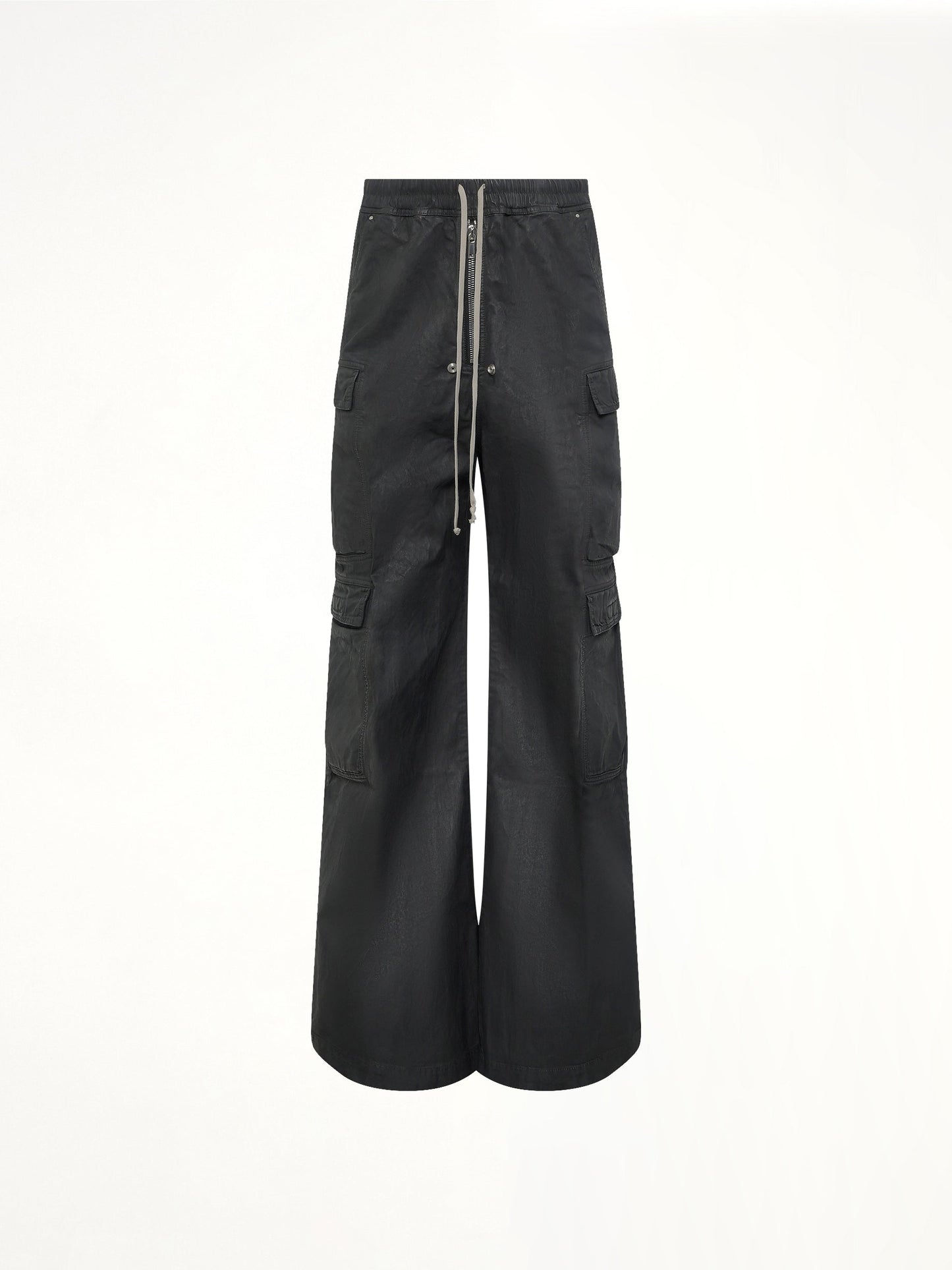 Denim Double Cargo Jumbo Belas in Black