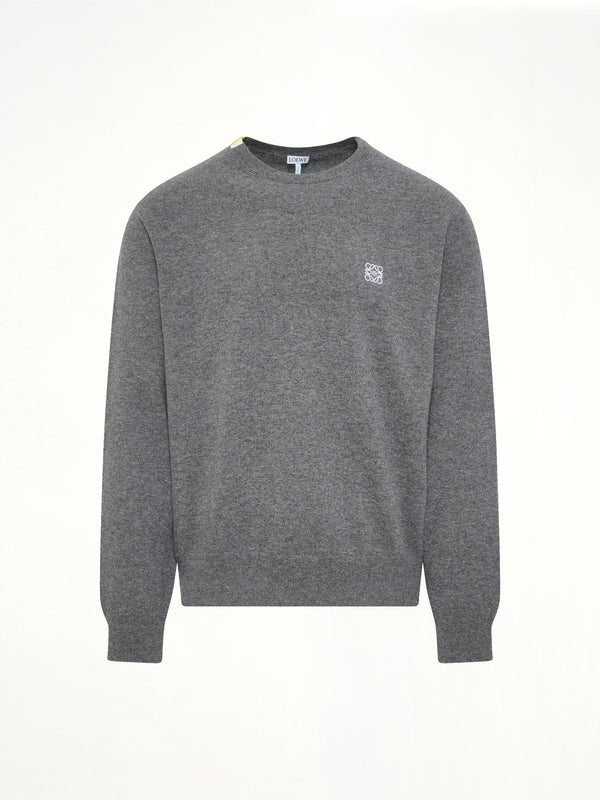 Anagram Knit Sweater in Grey