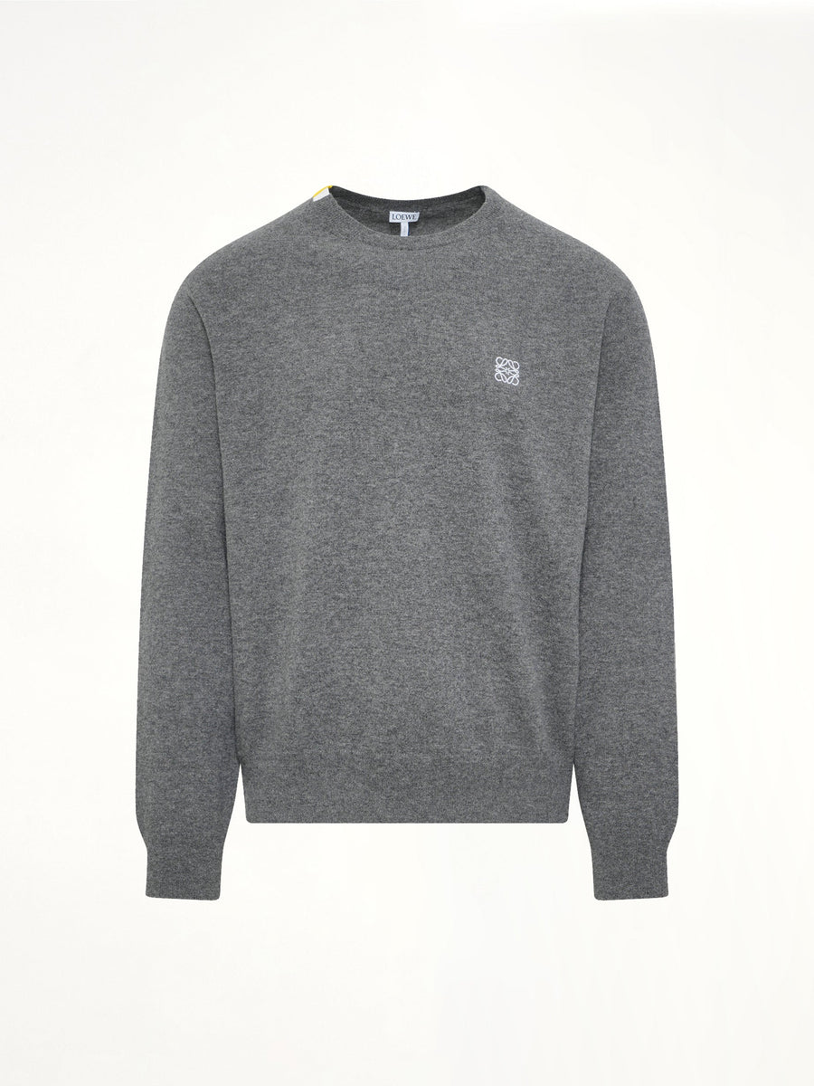 Anagram Knit Sweater in Grey