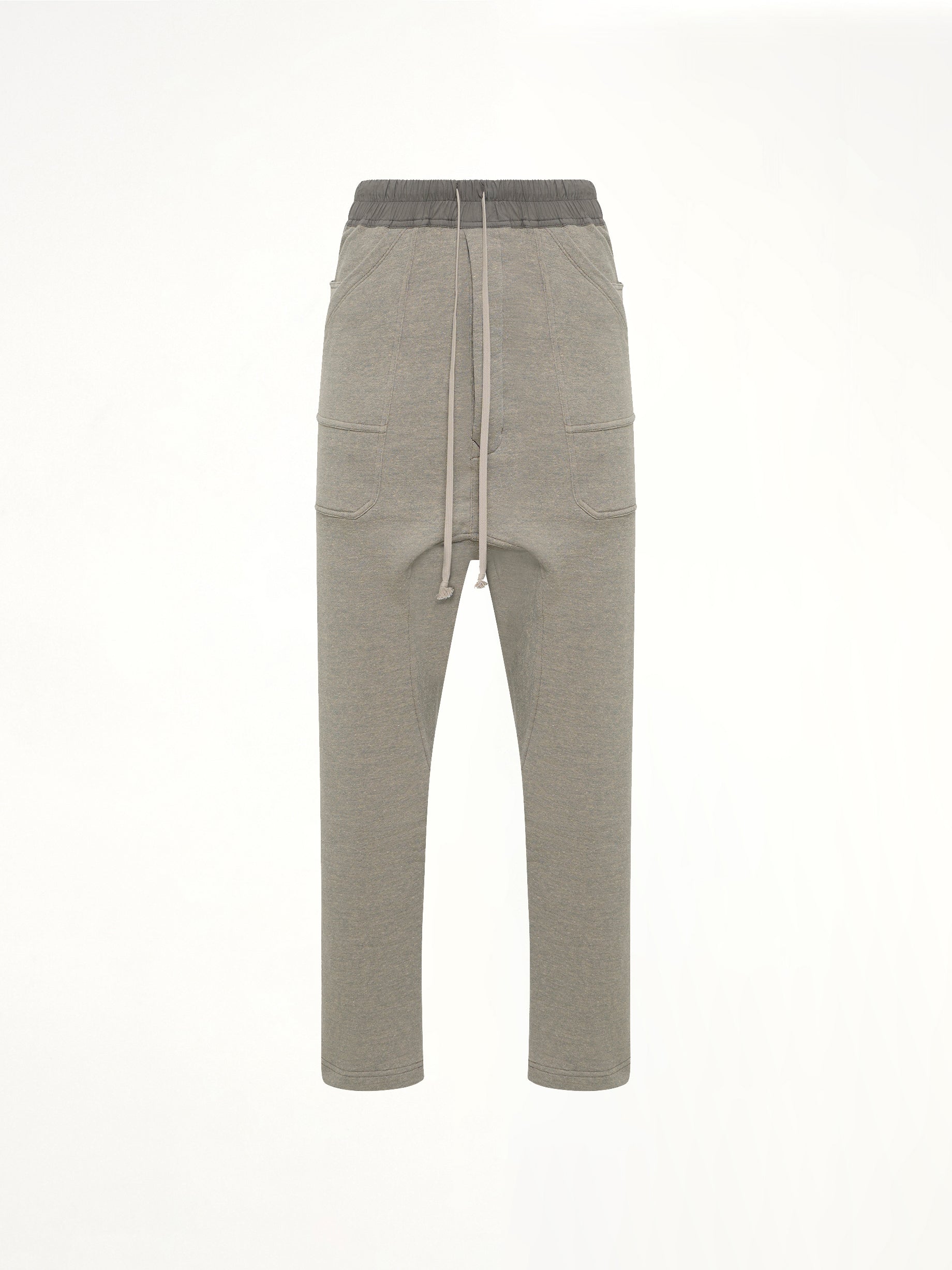 RICK OWENS DRKSHDW , Classic Cargo Drawstring in Grey Melange Product Photo from MARAIS