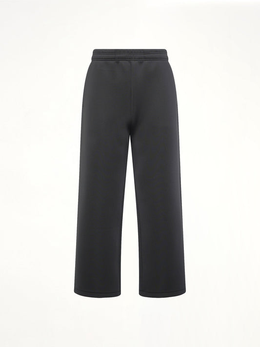 Straight Leg Scuba Sweatpants in Black