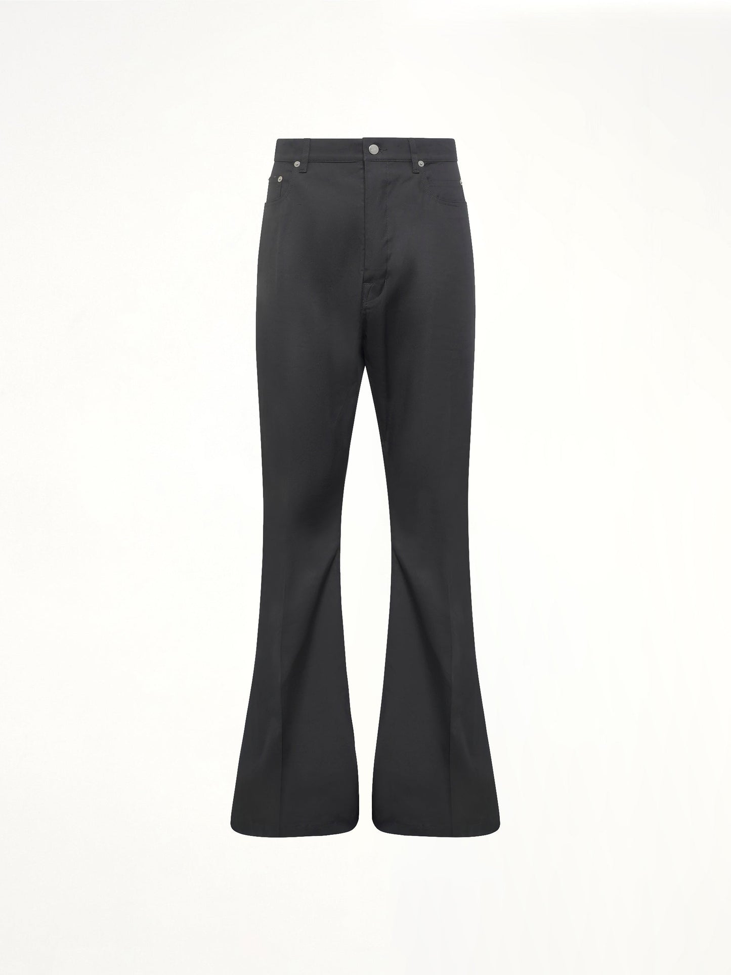 Cotton Poplin Bolan Bootcut in Black