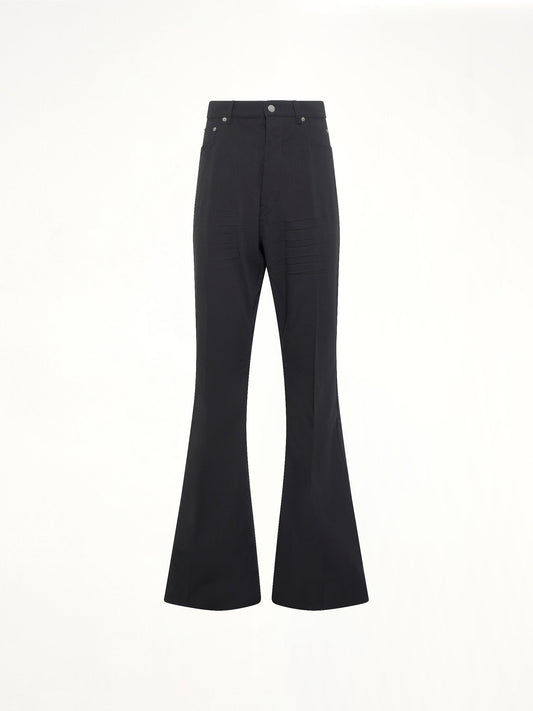 Wool Bolan Bootcut in Black