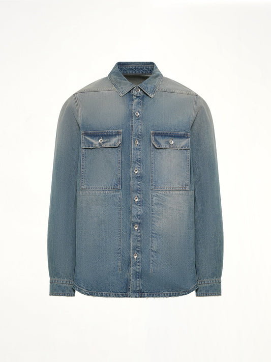 Denim Outershirt in Washed Indigo