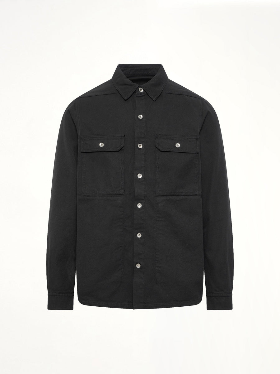 Woven Outershirt in Black