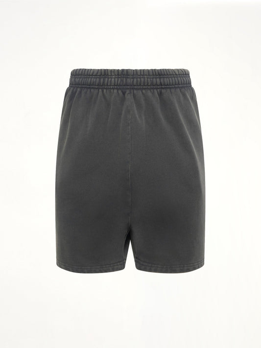 Standard Sweatshort in Washed Black