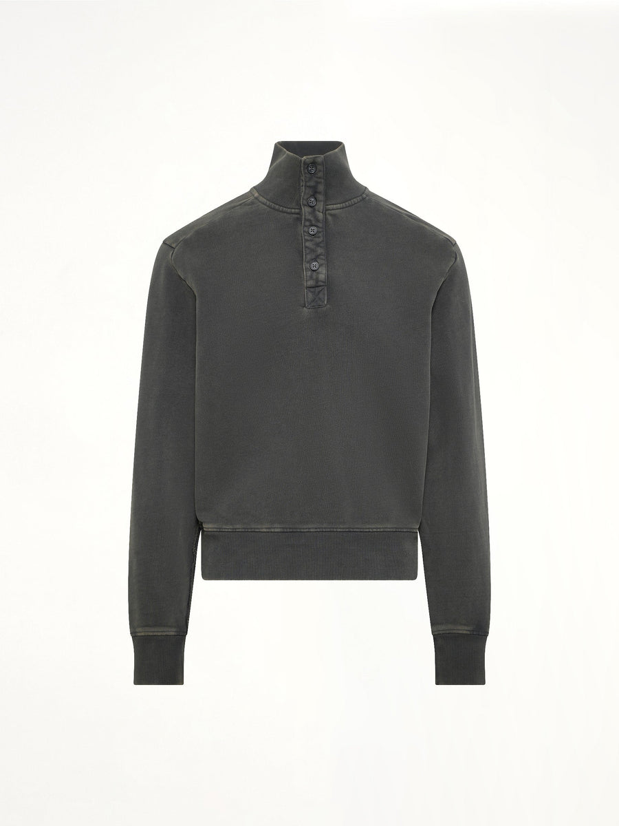 Port Pullover in Washed Black