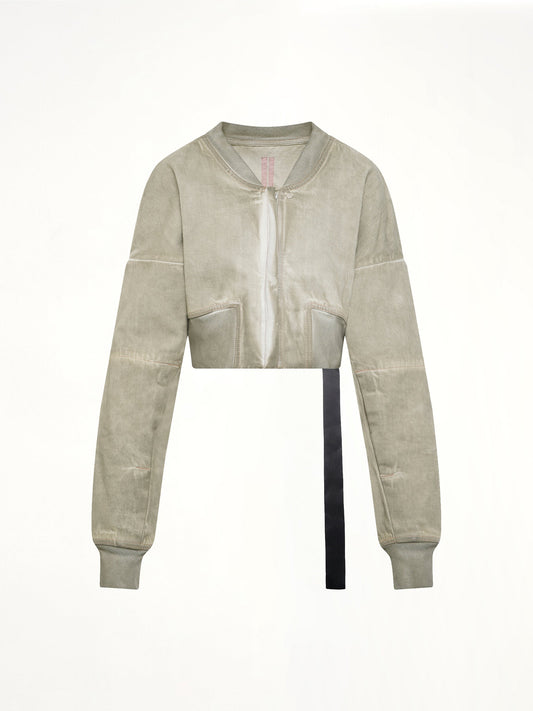 Flight Jacket Cropped in Sand