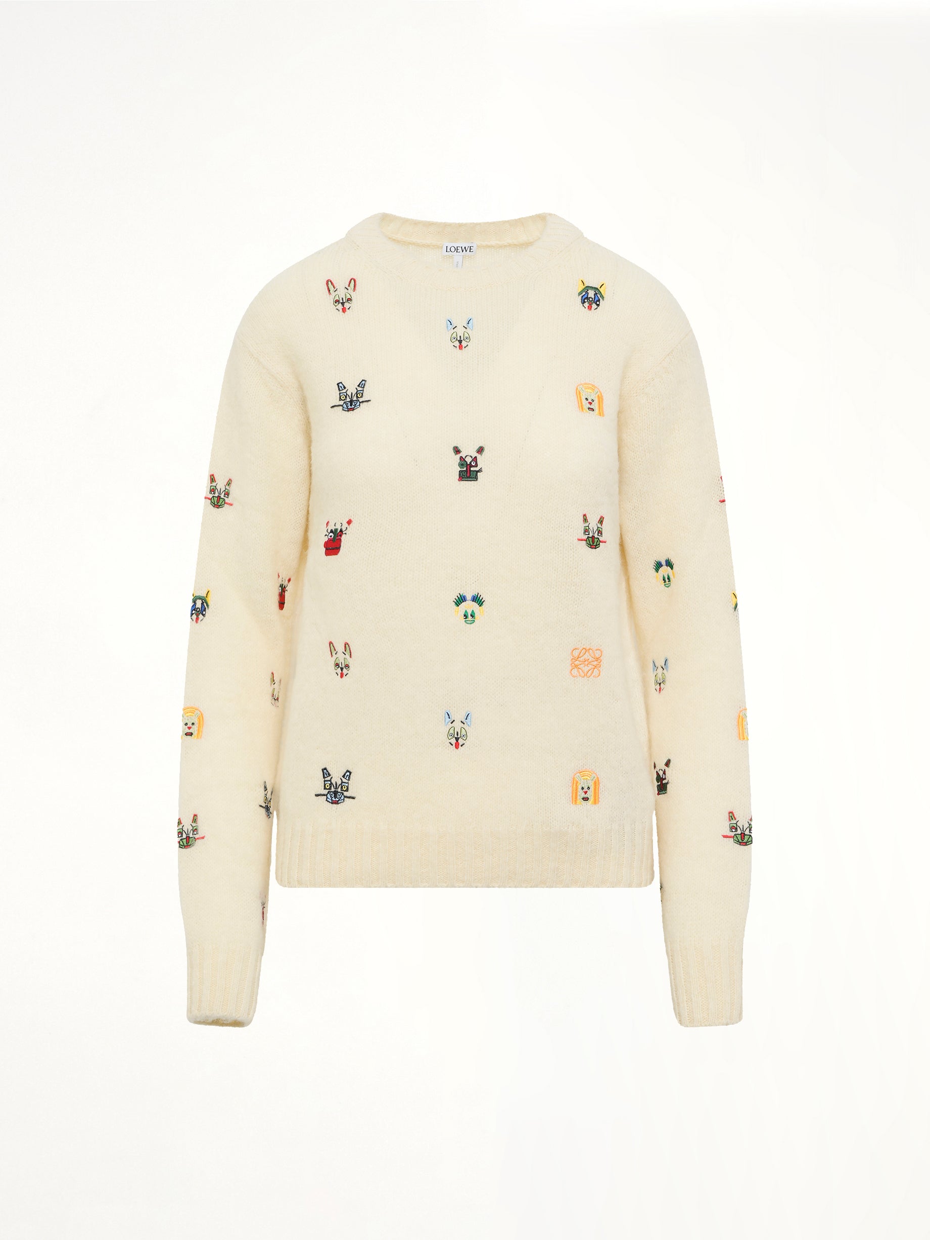 LOEWE Louis Wain Sweater in White/Multicolour Product Photo from MARAIS