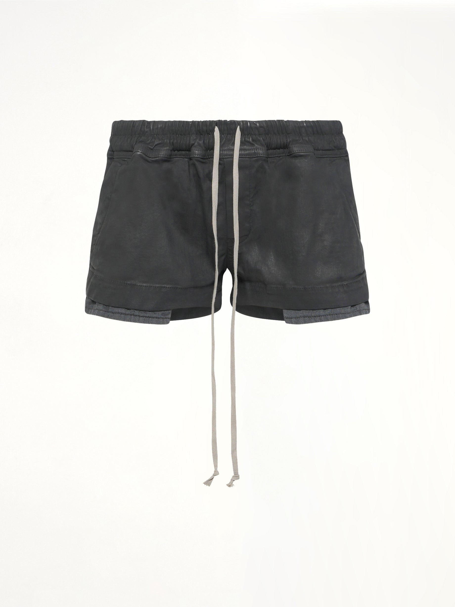 RICK OWENS DRKSHDW Denim Fog Boxers in Black Product Photo from MARAIS