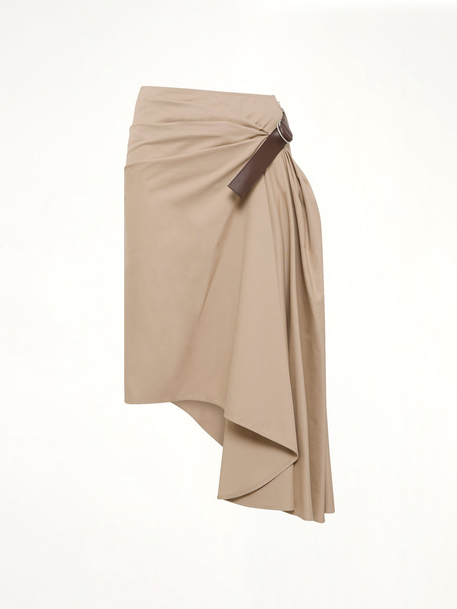 Belted Skirt in Beige