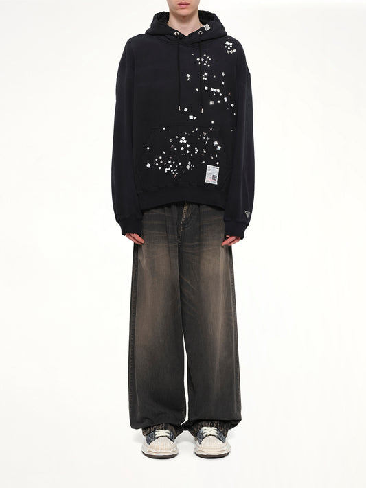 Embellished Hoodie in Black