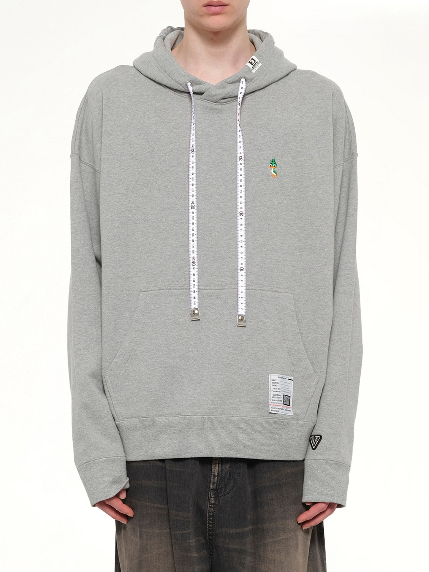 Leon Embroidery Hoodie in Gray