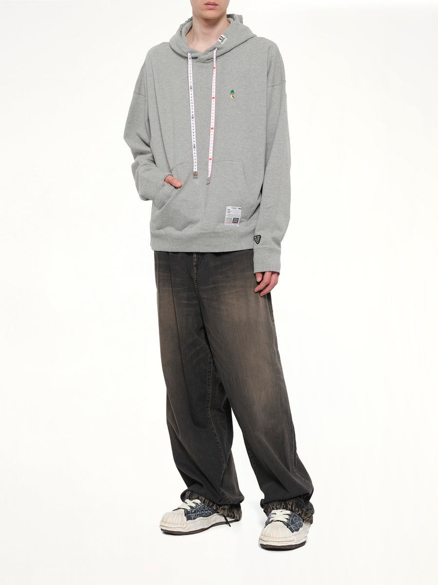 Leon Embroidery Hoodie in Gray