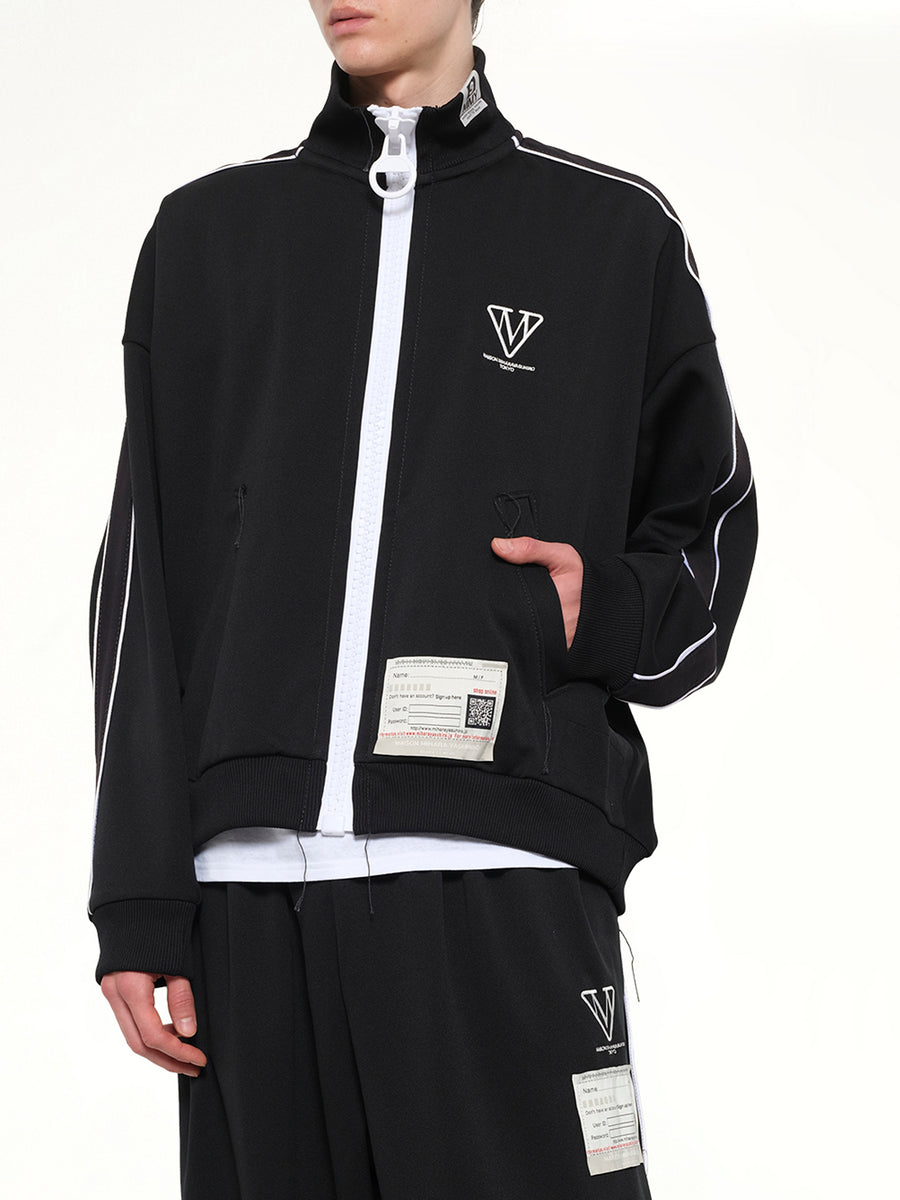 Amateur Sewn Track Jacket in Black