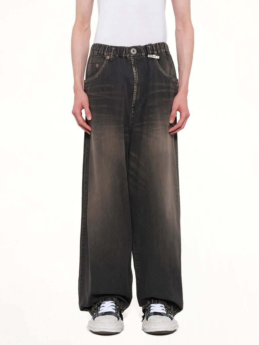 Light Wide Jeans in Black