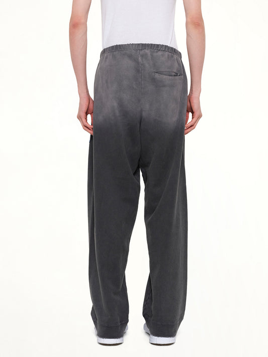 Instrumental French Terry Distressed Easy Pants in Black