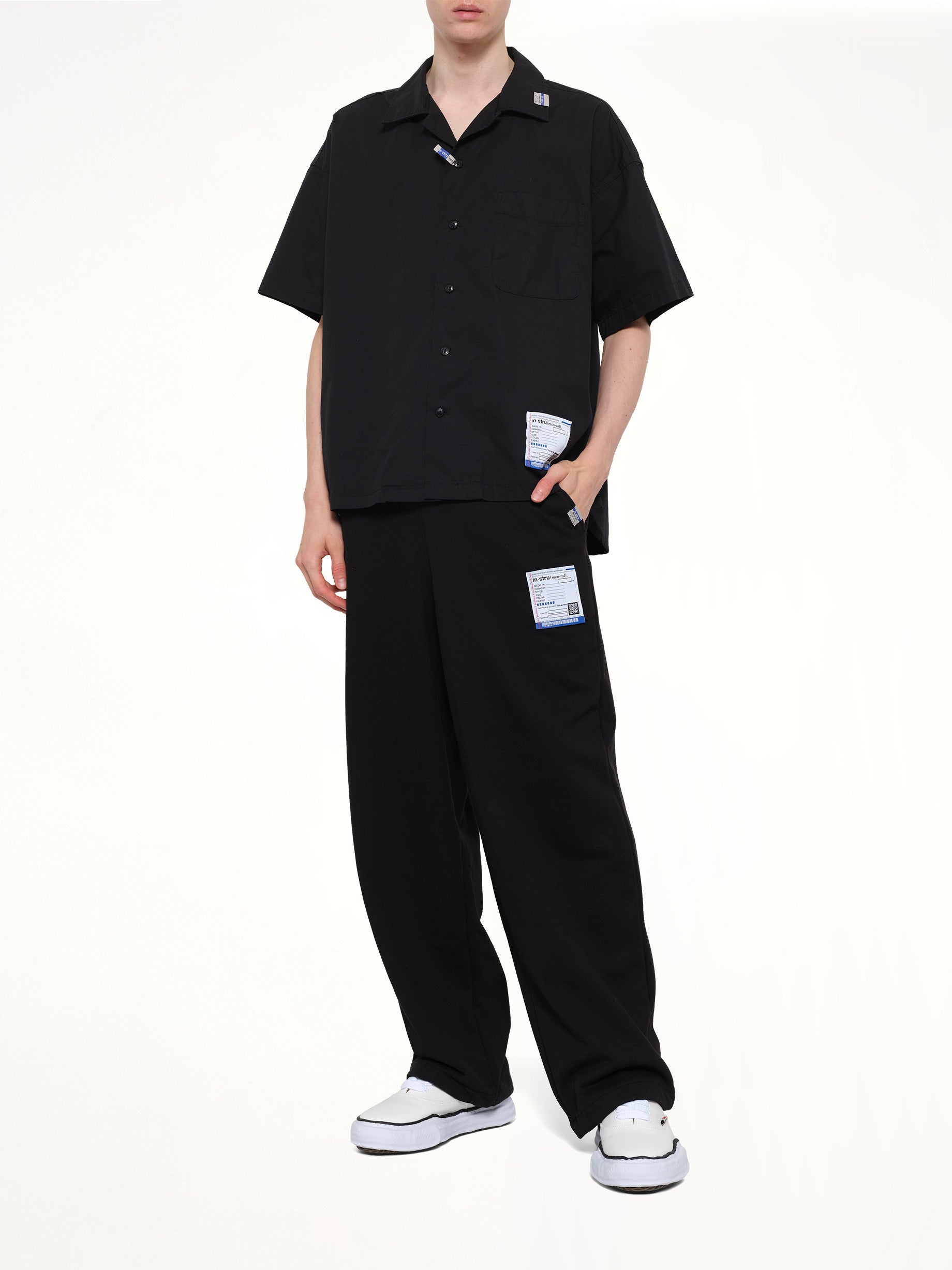 MAISON MIHARA YASUHIRO Instrumental Heavy Weight Easy Pants in Black Full Reference from MARAIS